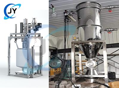 预碳化坩埚出料装吨包及真空吸料调试完毕